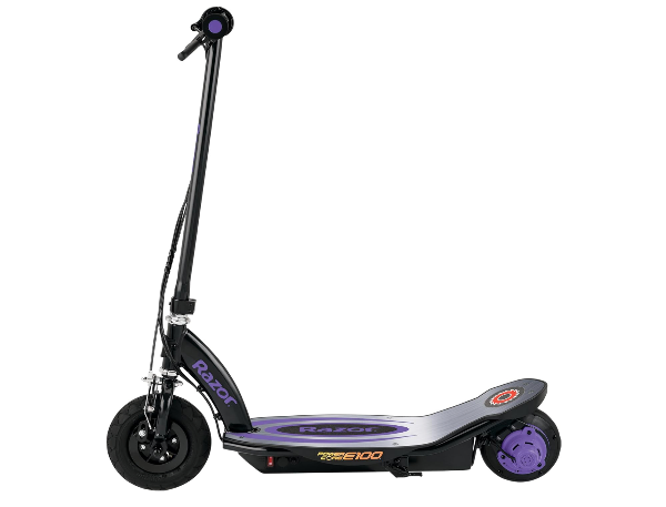 Scooter eléctrica Razor Power Core E100 Morado con negro - Imagen 8